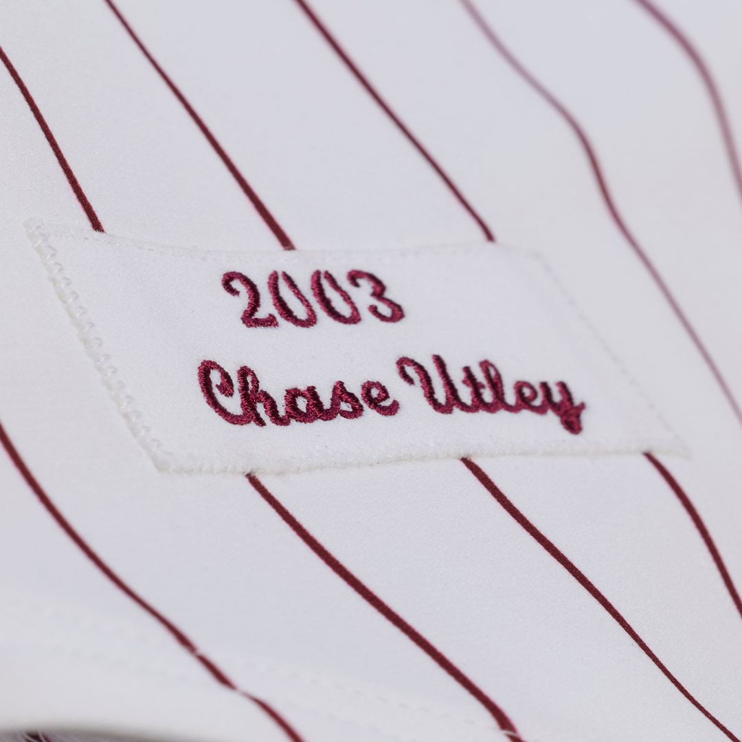 Philadelphia Phillies Chase Utley 2003 Cooperstown Authentic Jersey (White)