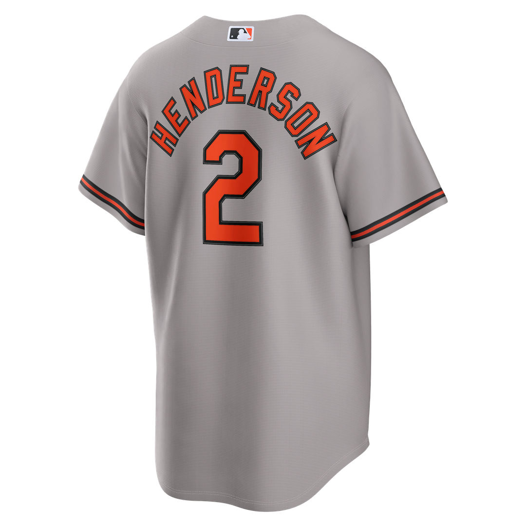 Baltimore Orioles Gunnar Henderson Road Replica Jersey (Gray)