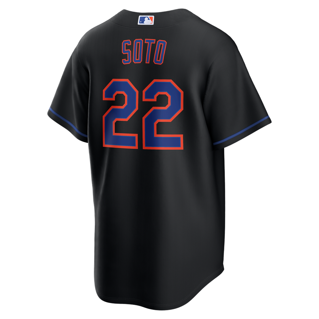 New York Mets Juan Soto Alternate Replica Jersey (Black)