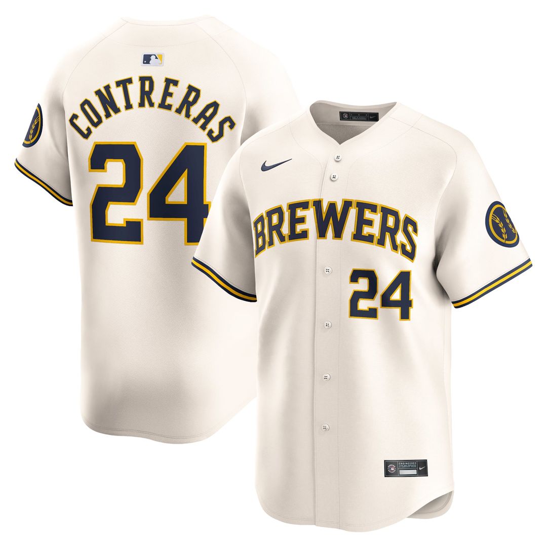 Milwaukee Brewers William Contreras Home Limited Jersey (Cream)
