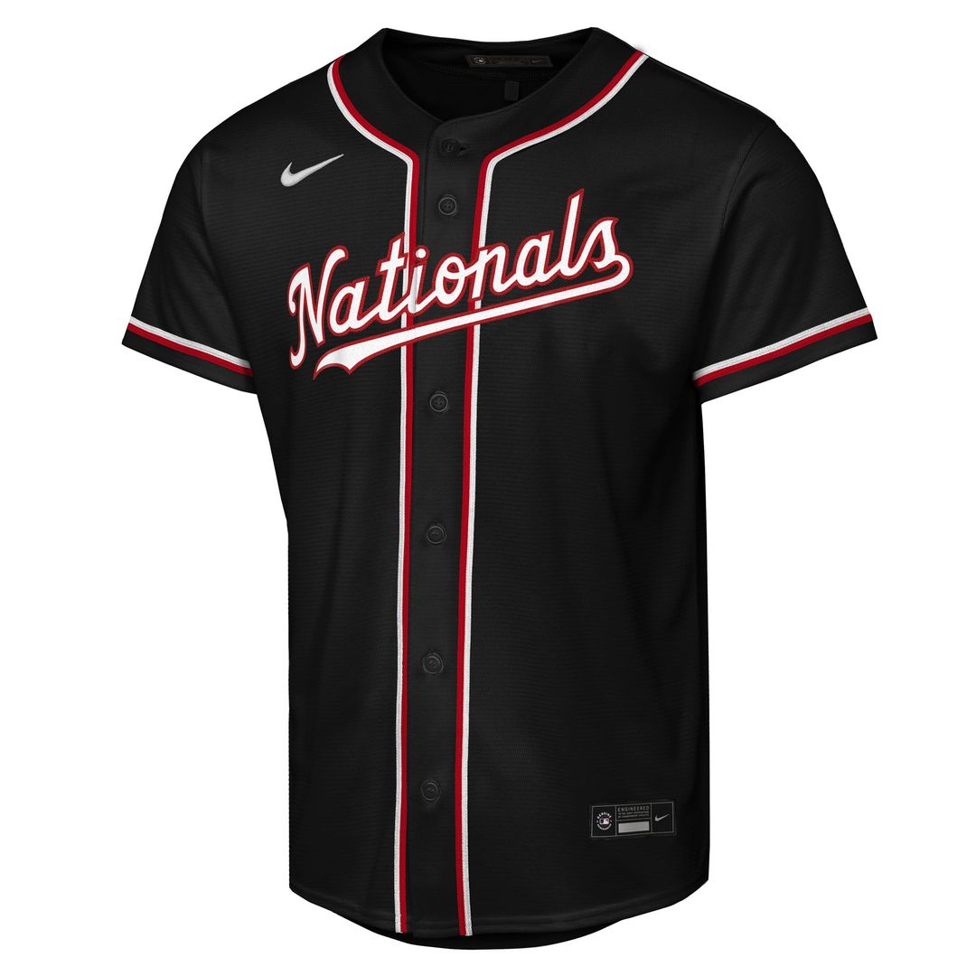 Washington Nationals James Wood Youth Fashion Replica Jersey (Black)