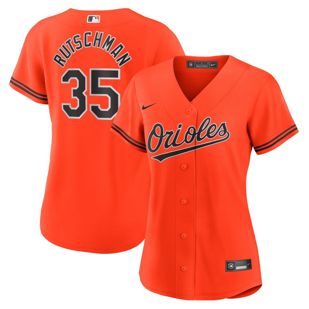 Baltimore Orioles Adley Rutschman Women's Alternate Replica Jersey (Orange)