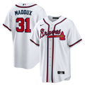 Atlanta Braves Greg Maddux Home Retired Replica Jersey (White)