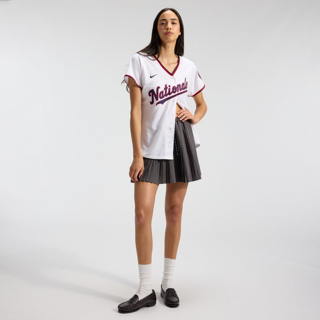 Washington Nationals CJ Abrams Women's Home Replica Jersey (White)