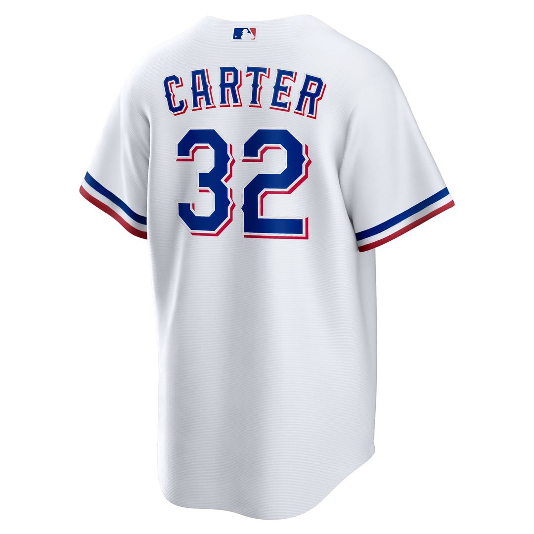 Texas Rangers Evan Carter Home Replica Jersey (White)