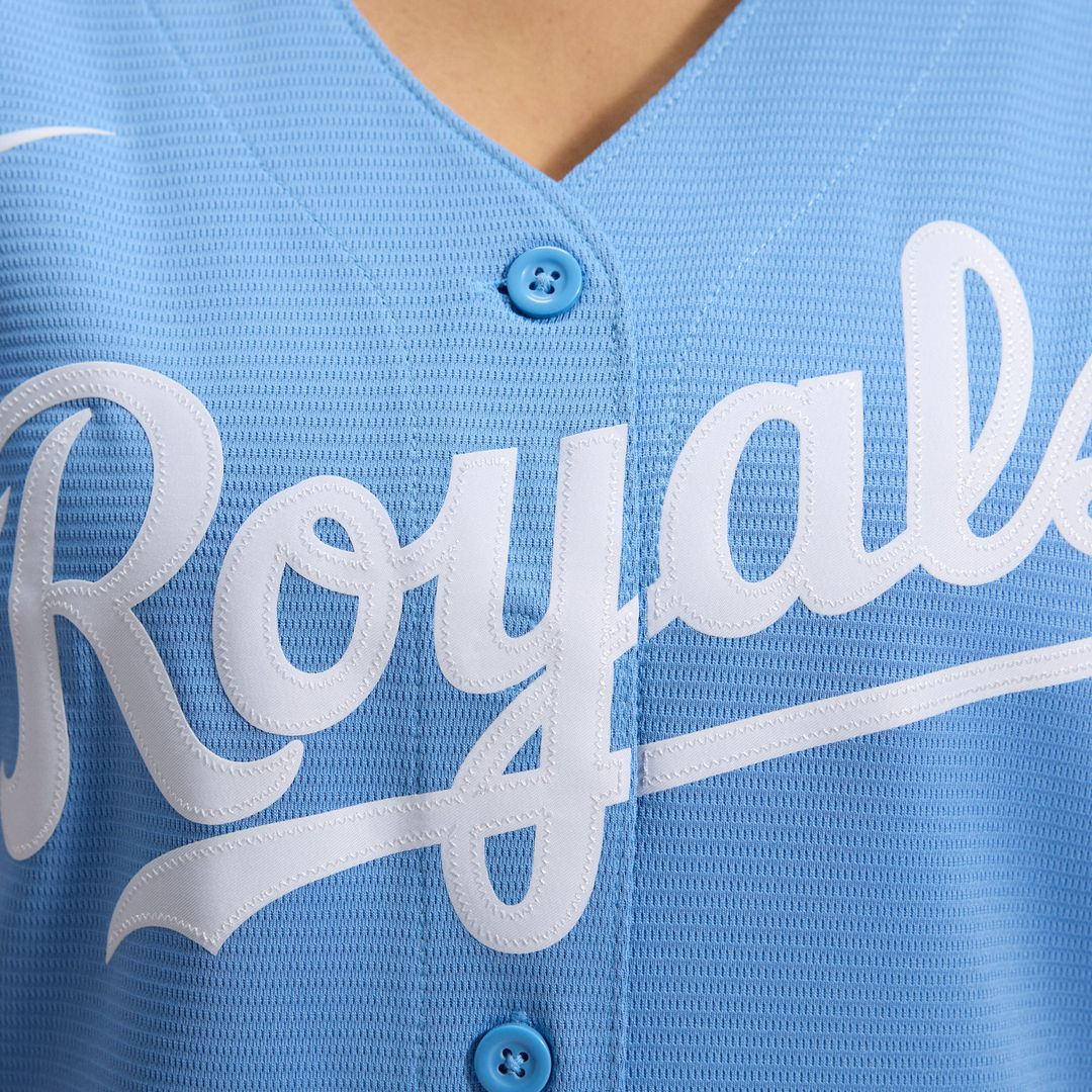 Kansas City Royals Women's Alternate Replica Team Logo Jersey (Light Blue)