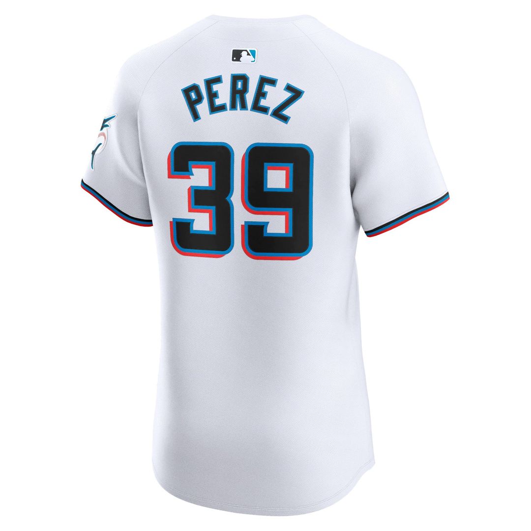 Miami Marlins Eury Perez Home Elite Jersey (White)