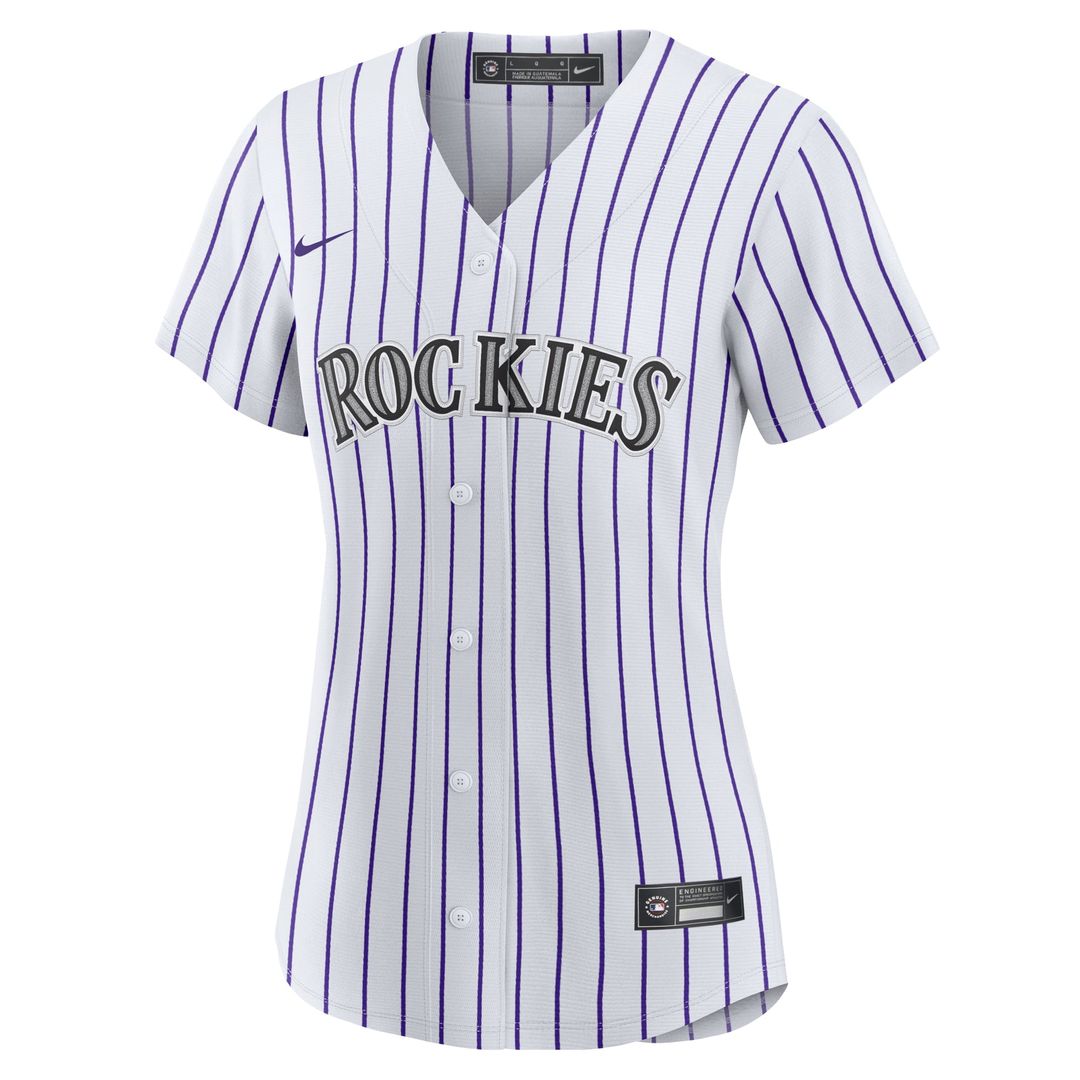 Colorado Rockies Ezequiel Tovar Women's Home Replica Jersey (White)