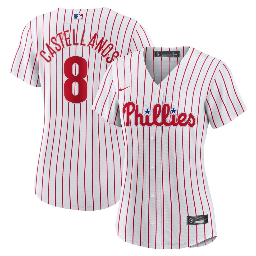 Philadelphia Phillies Nick Castellanos Women's Home Replica Jersey (White)