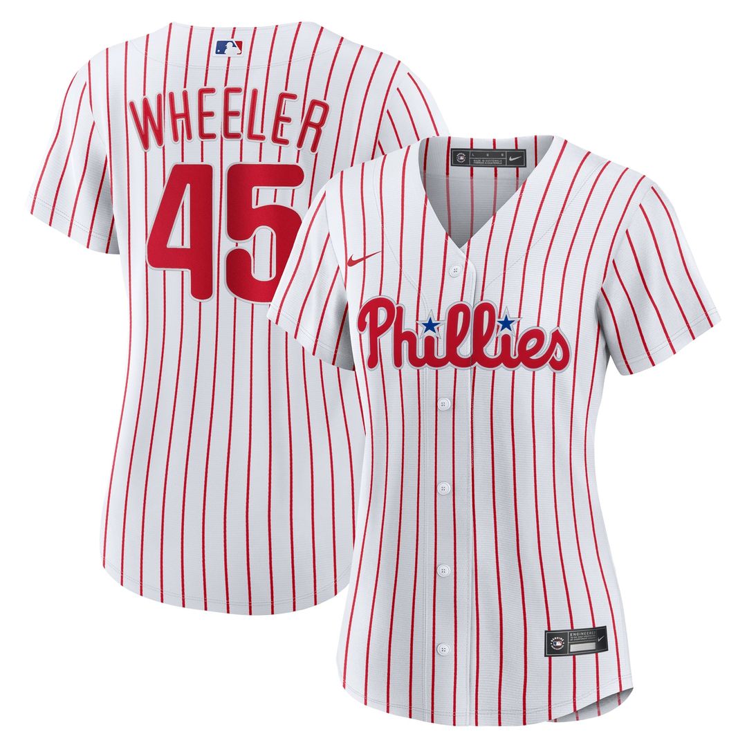 Philadelphia Phillies Zack Wheeler Women's Home Replica Jersey (White)