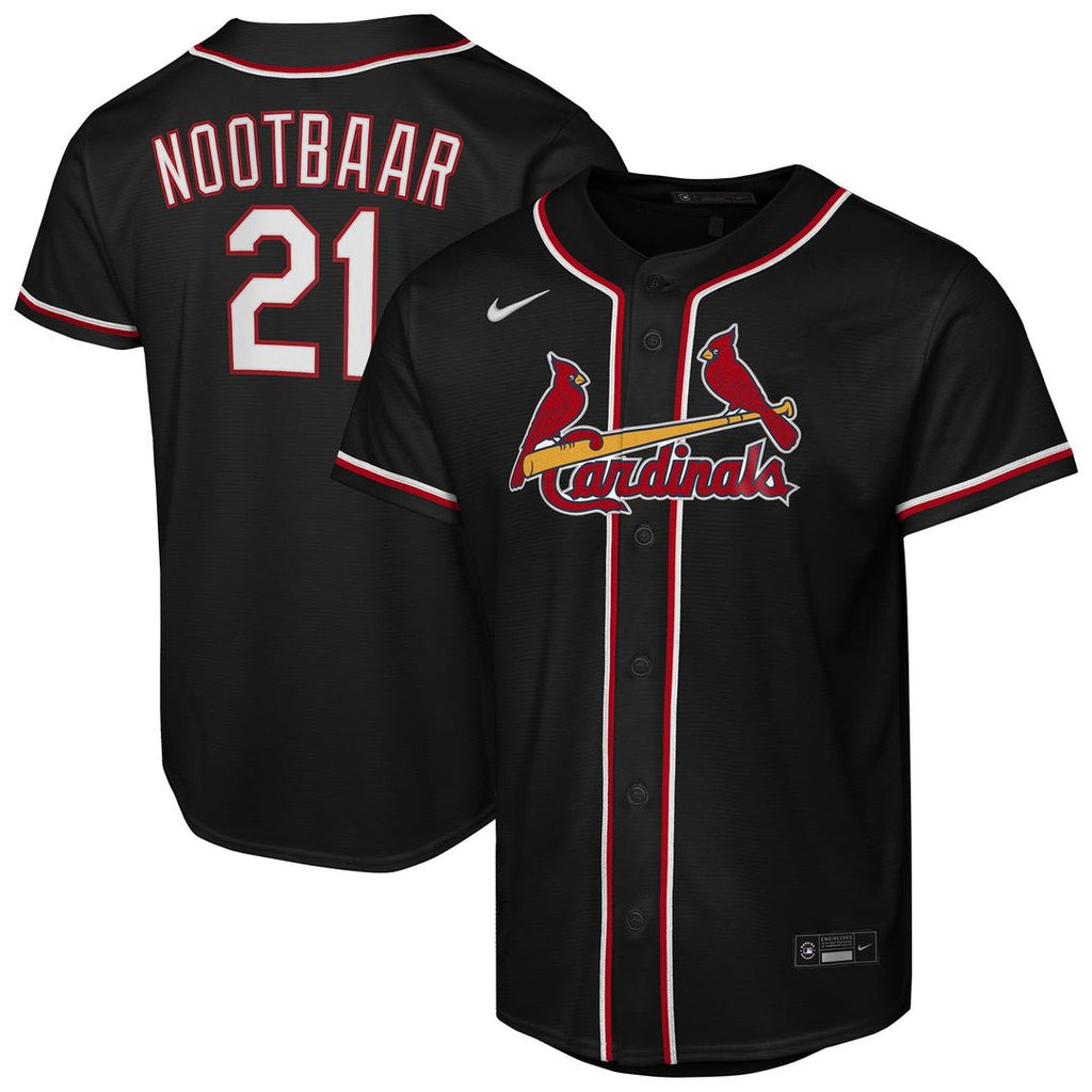 St. Louis Cardinals Lars Nootbaar Youth Fashion Replica Jersey (Black)