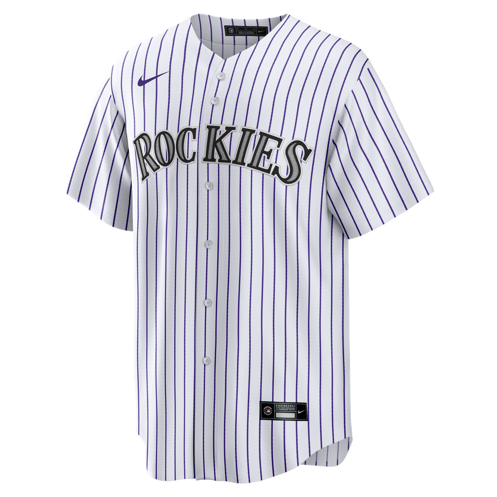Colorado Rockies Todd Helton Home Retired Replica Jersey (White)