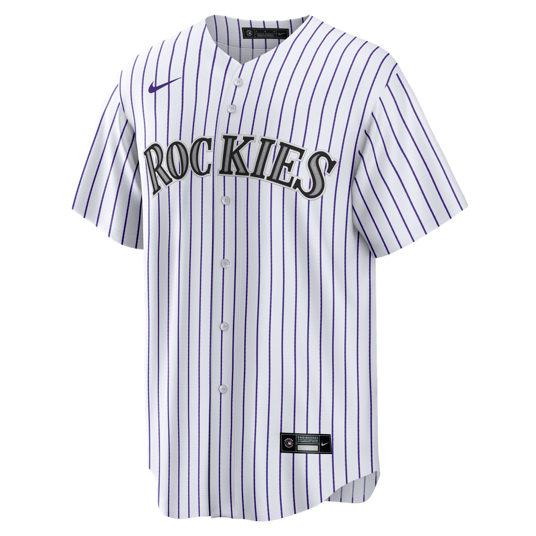 Colorado Rockies Todd Helton Home Retired Replica Jersey (White)