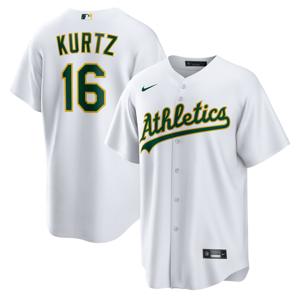 Athletics Nick Kurtz Home Replica Jersey (White)