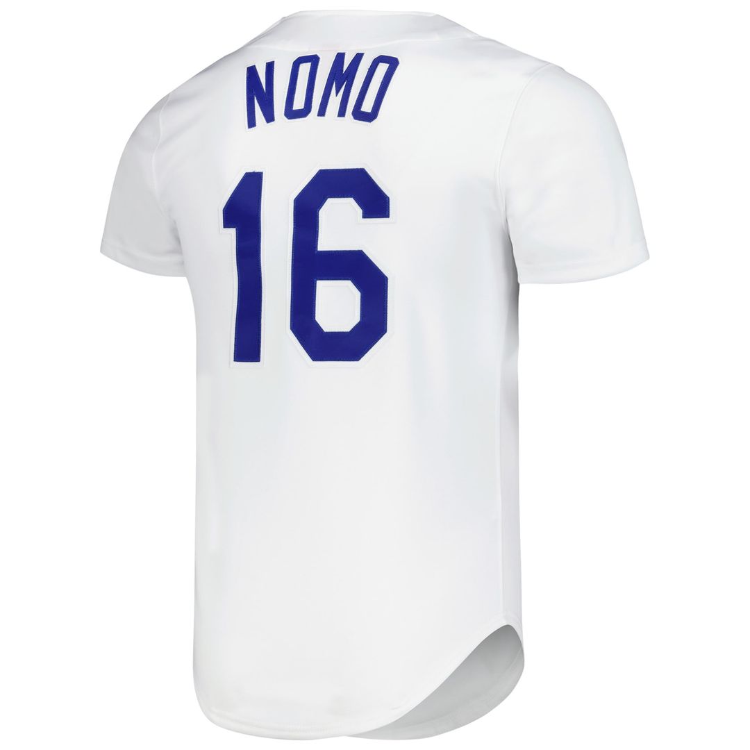 Los Angeles Dodgers Hideo Nomo Cooperstown Authentic Jersey (White)