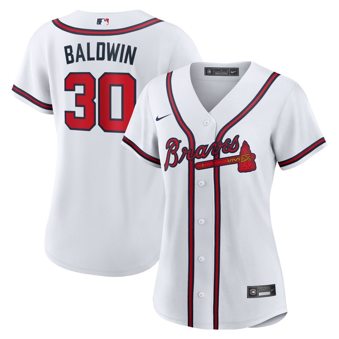Atlanta Braves Drake Baldwin Women's Home Replica Jersey (White)