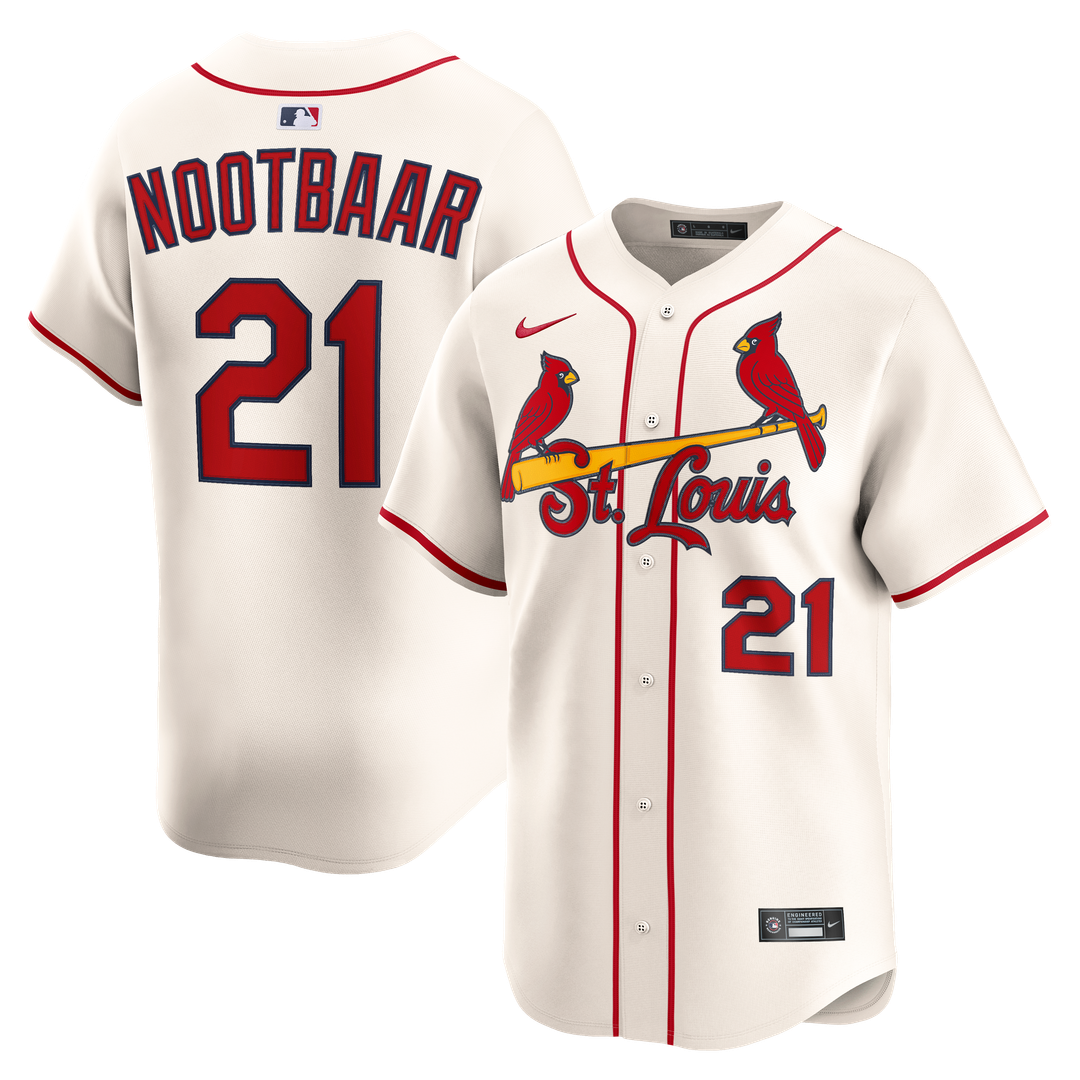 St. Louis Cardinals Lars Nootbaar Alternate 2 Limited Jersey (Cream)