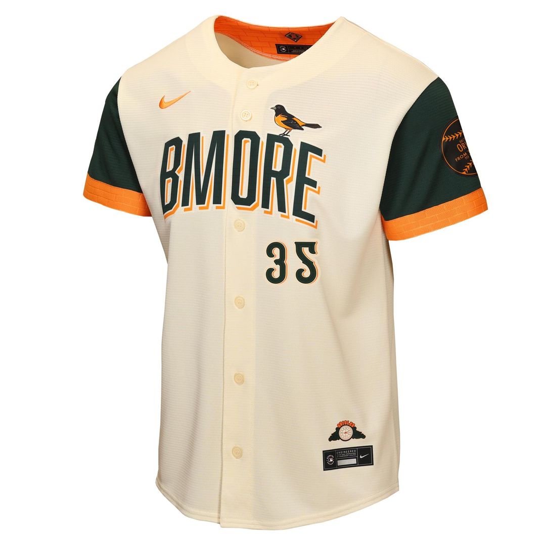 Baltimore Orioles Adley Rutschman Youth 2026 City Connect Stadium Jersey (Cream)