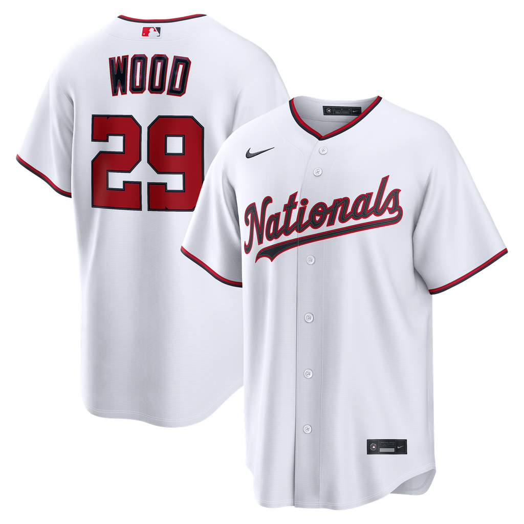 Washington Nationals James Wood Home Replica Jersey (White)