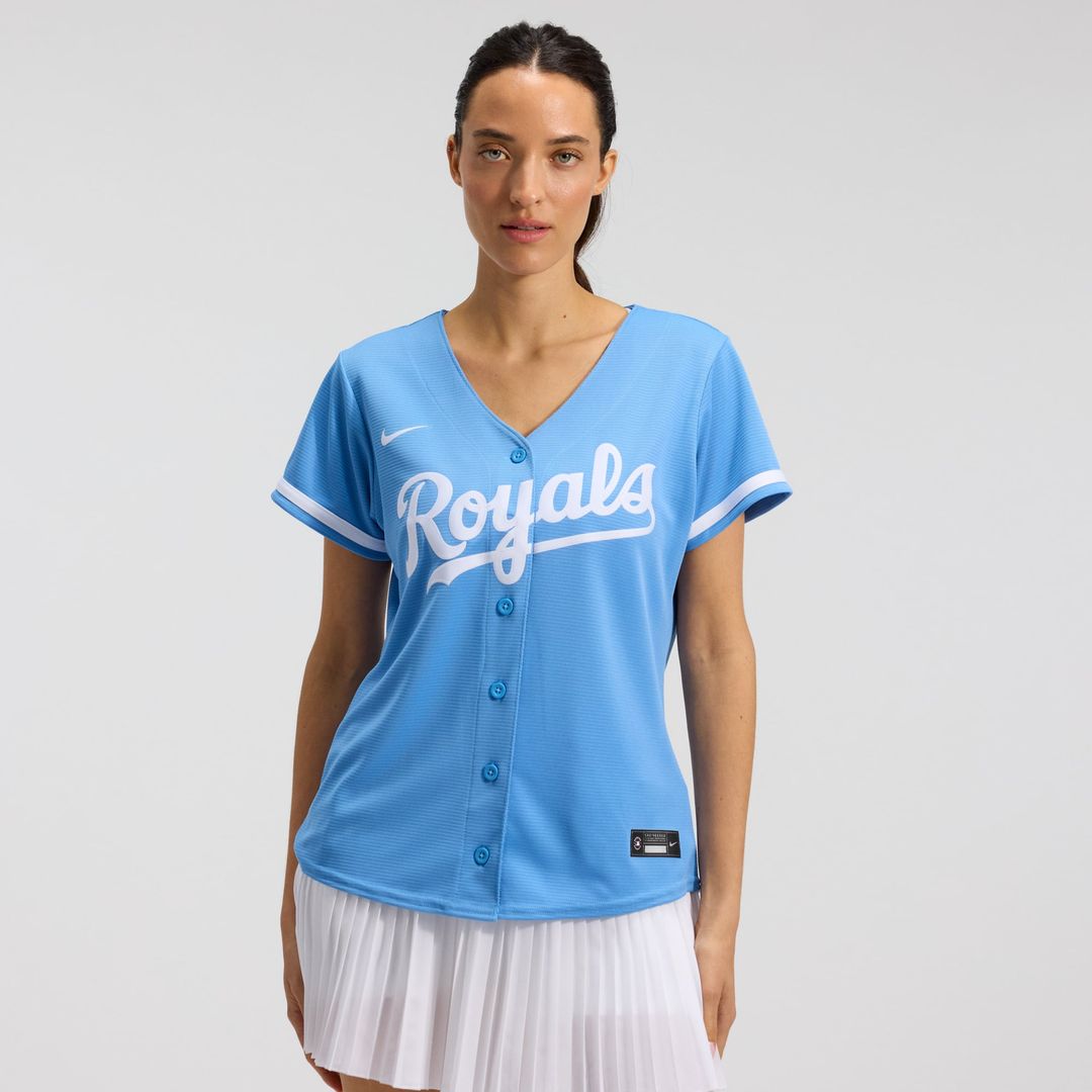 Kansas City Royals Women's Alternate Replica Team Logo Jersey (Light Blue)
