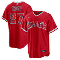 Los Angeles Angels Mike Trout Alternate Replica Jersey (Red)