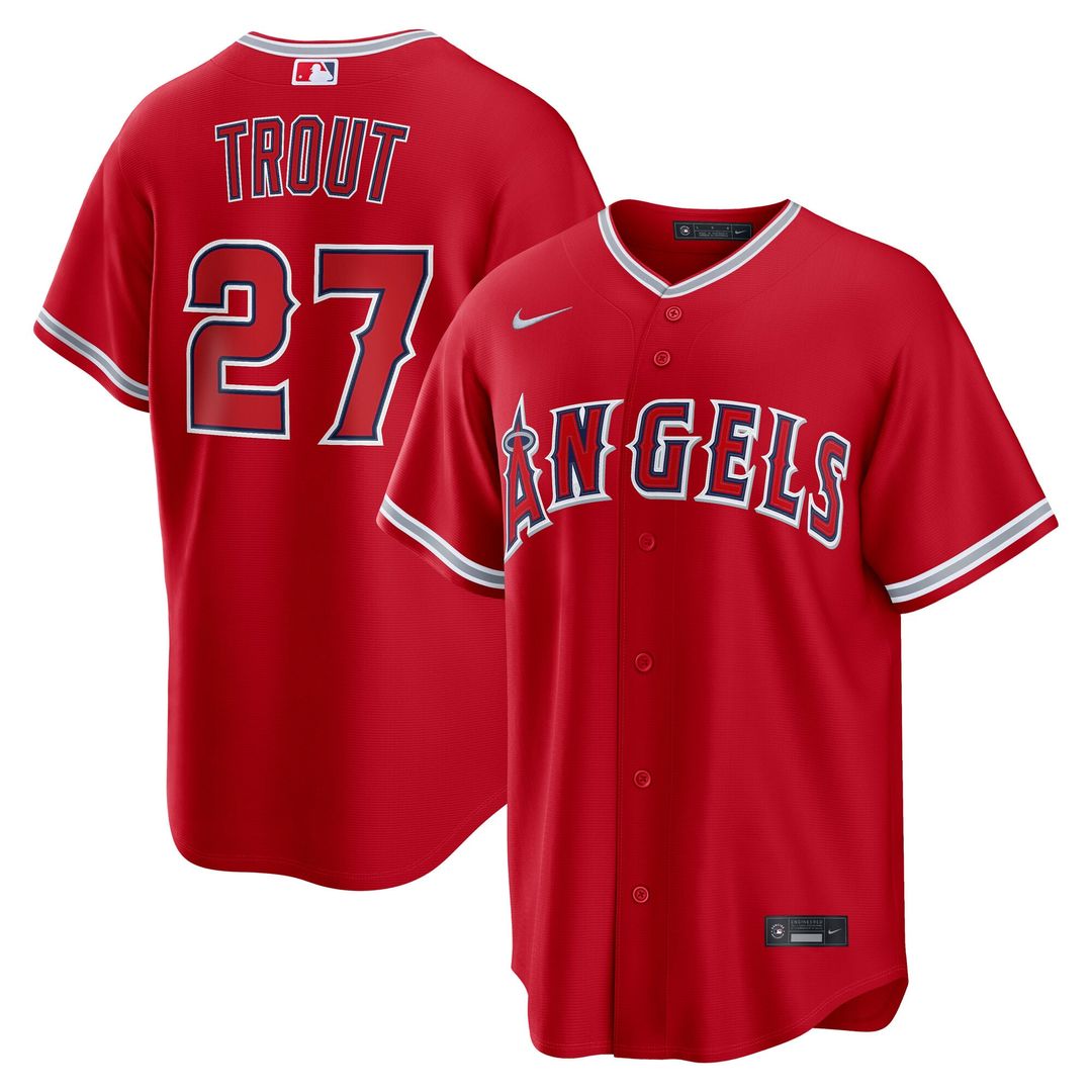 Los Angeles Angels Mike Trout Road Replica Jersey (Gray)