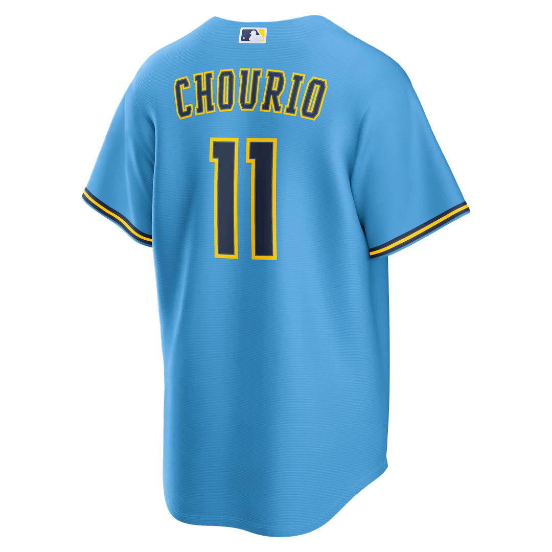 Milwaukee Brewers Jackson Chourio Road Replica Jersey (Light Blue)