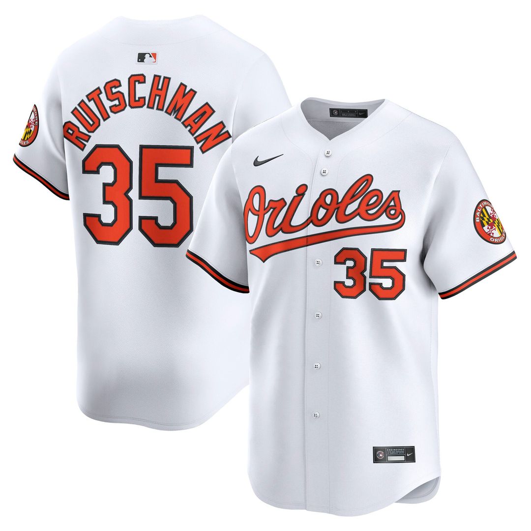 Baltimore Orioles Adley Rutschman Home Limited Jersey (White)