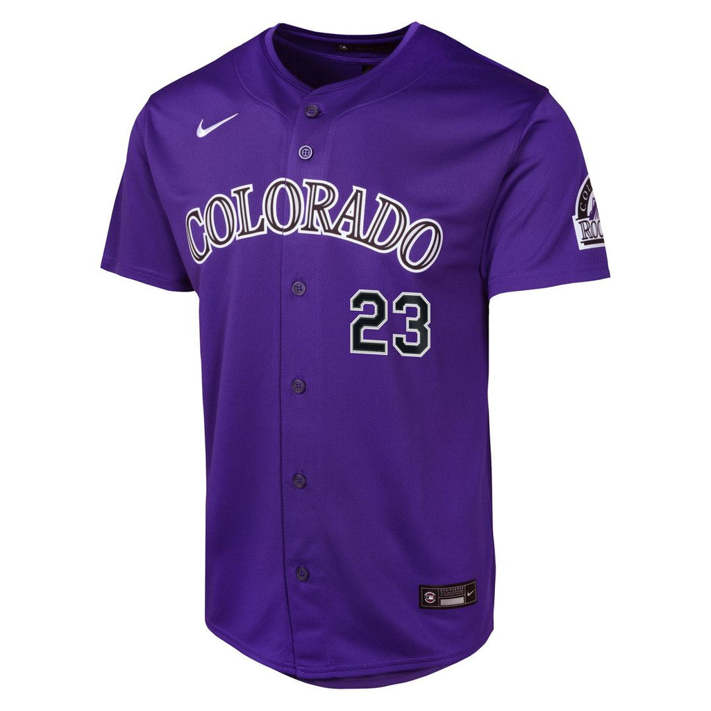 Colorado Rockies Kris Bryant Youth Alternate Limited Jersey (Purple)