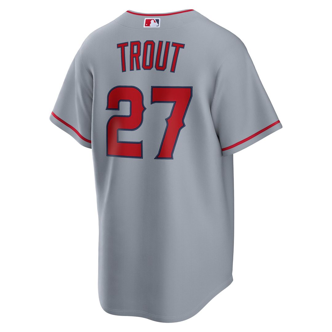 Los Angeles Angels Mike Trout Road Replica Jersey (Gray)