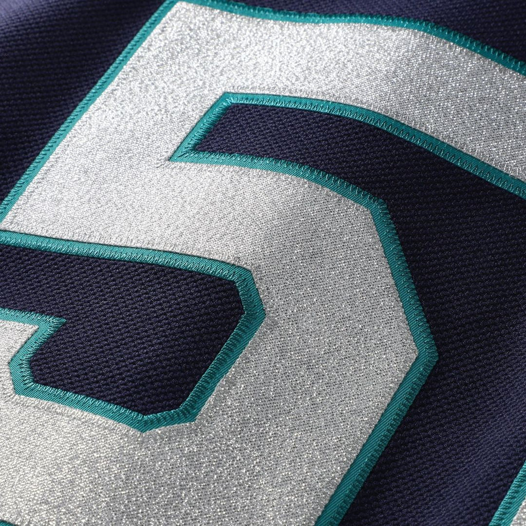 Seattle Mariners Ichiro Suzuki 2006 Cooperstown Mesh Batting Practice Button-Up Jersey (Navy)