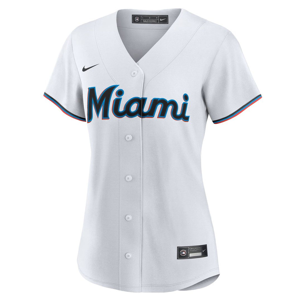 Miami Marlins Xavier Edwards Women's Home Replica Jersey (White)