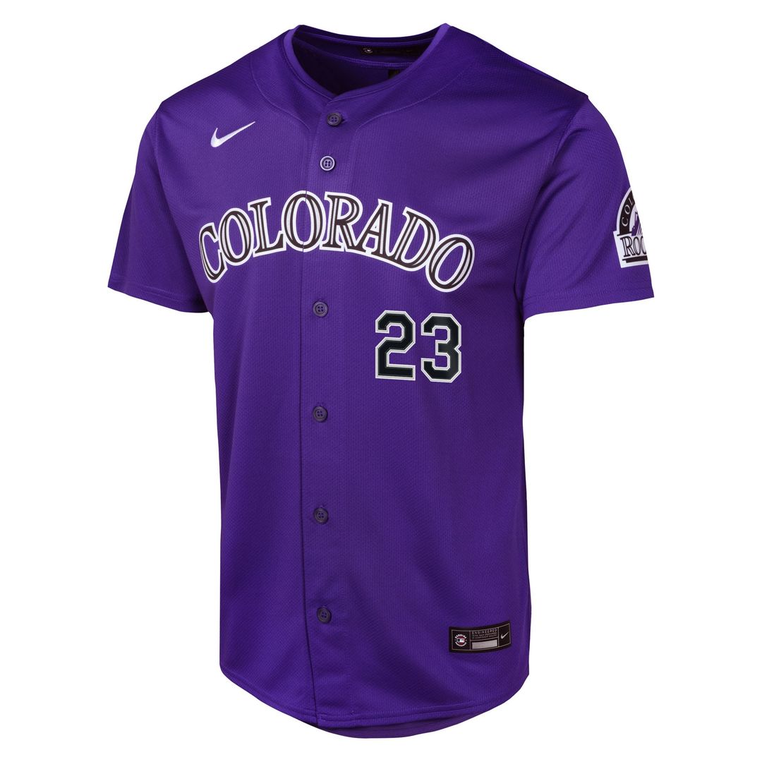 Colorado Rockies Kris Bryant Youth Alternate Limited Jersey (Purple)