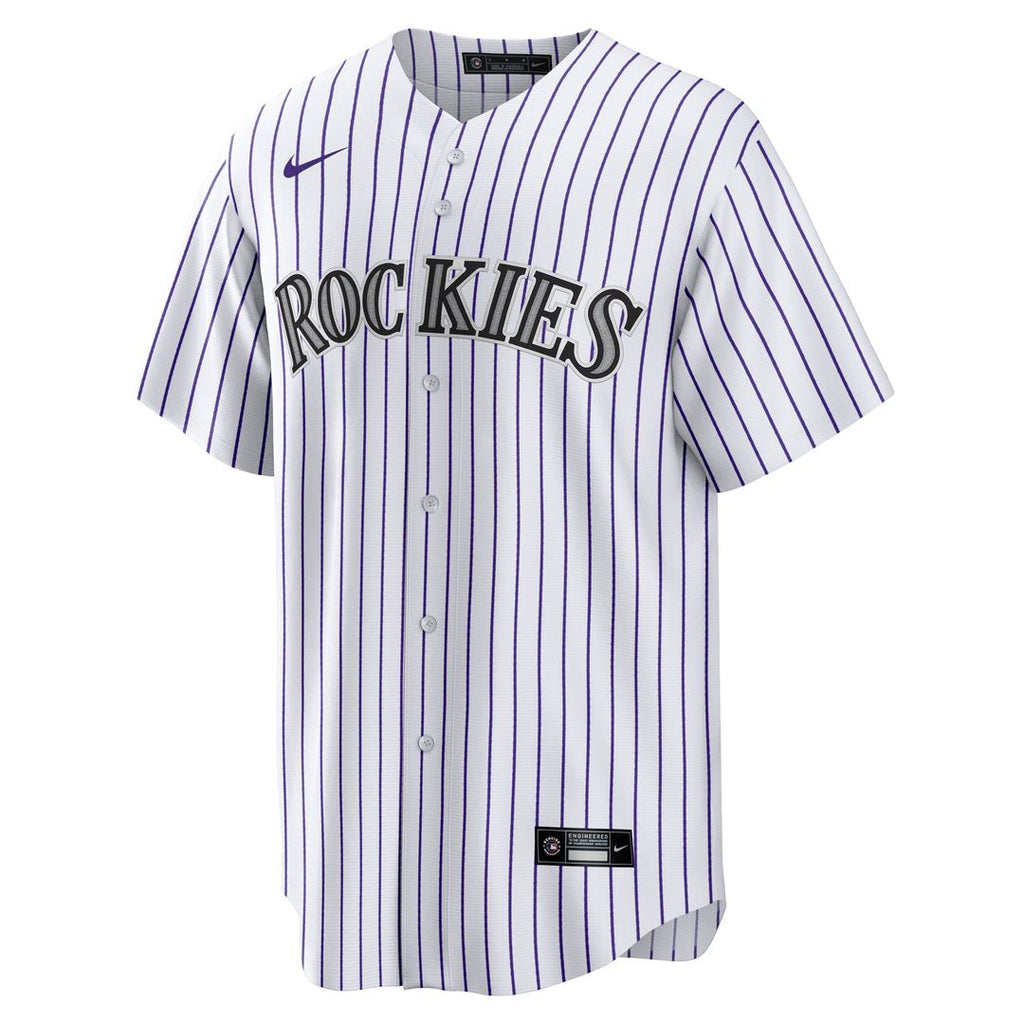 Colorado Rockies Jordan Beck Home Replica Jersey (White)
