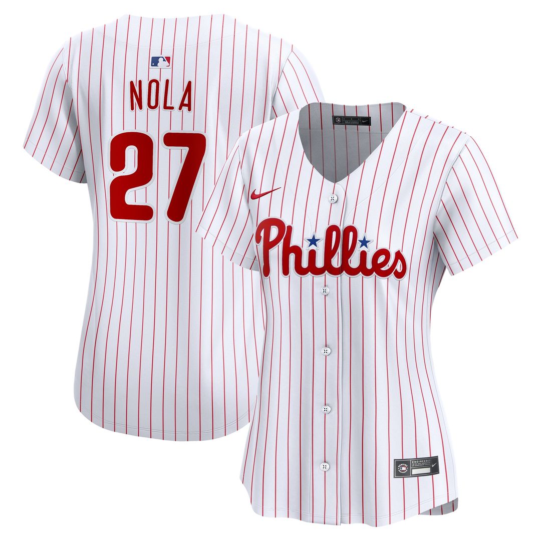 Philadelphia Phillies Aaron Nola Women's Home Limited Jersey (White)