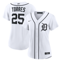 Detroit Tigers Gleyber Torres Women's Home Replica Jersey (White)