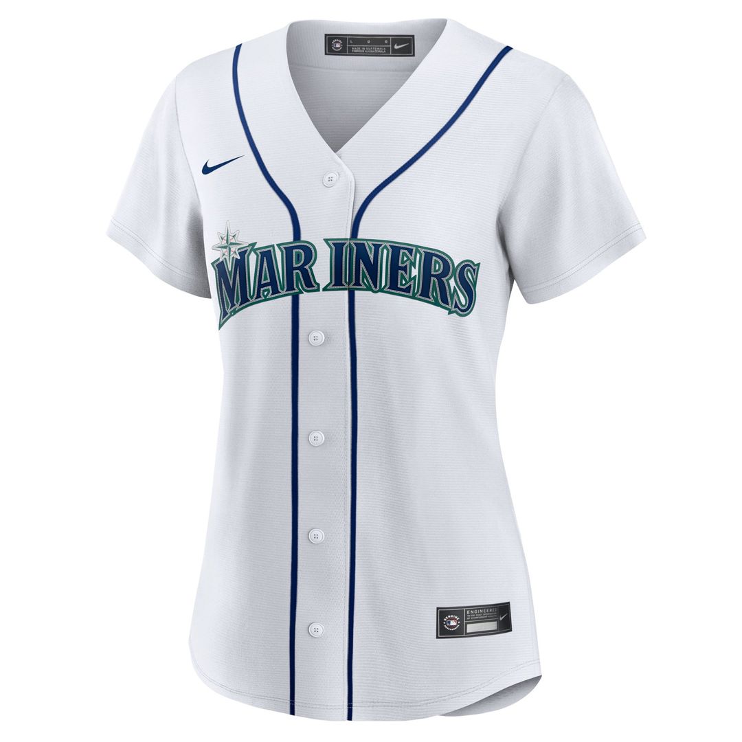 Seattle Mariners Julio Rodriguez Women's Home Replica Jersey (White)