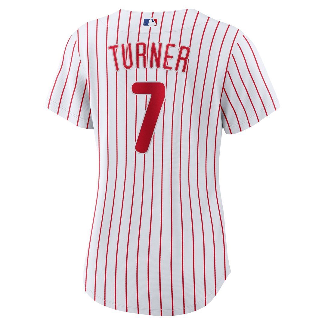 Philadelphia Phillies Trea Turner Women's Home Replica Jersey (White)