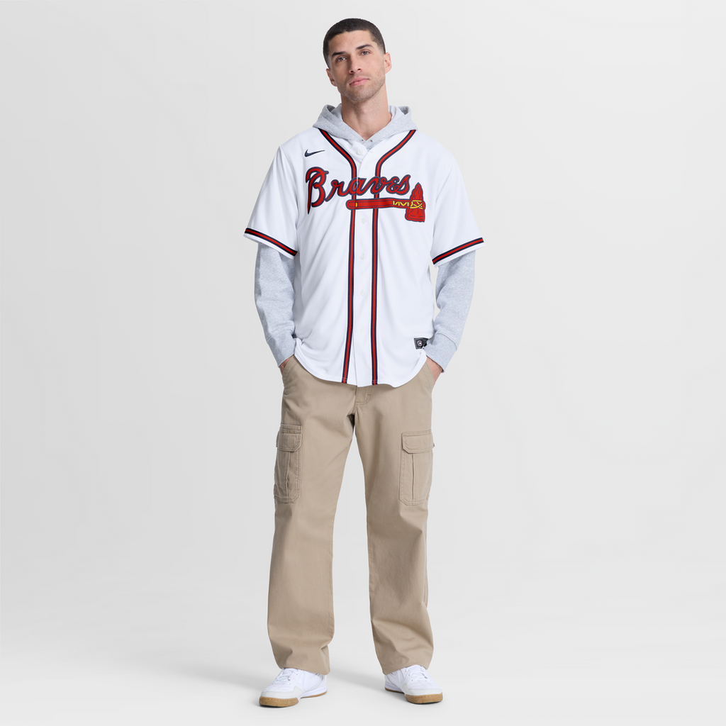 Atlanta Braves Spencer Schwellenbach Home Replica Jersey (White)
