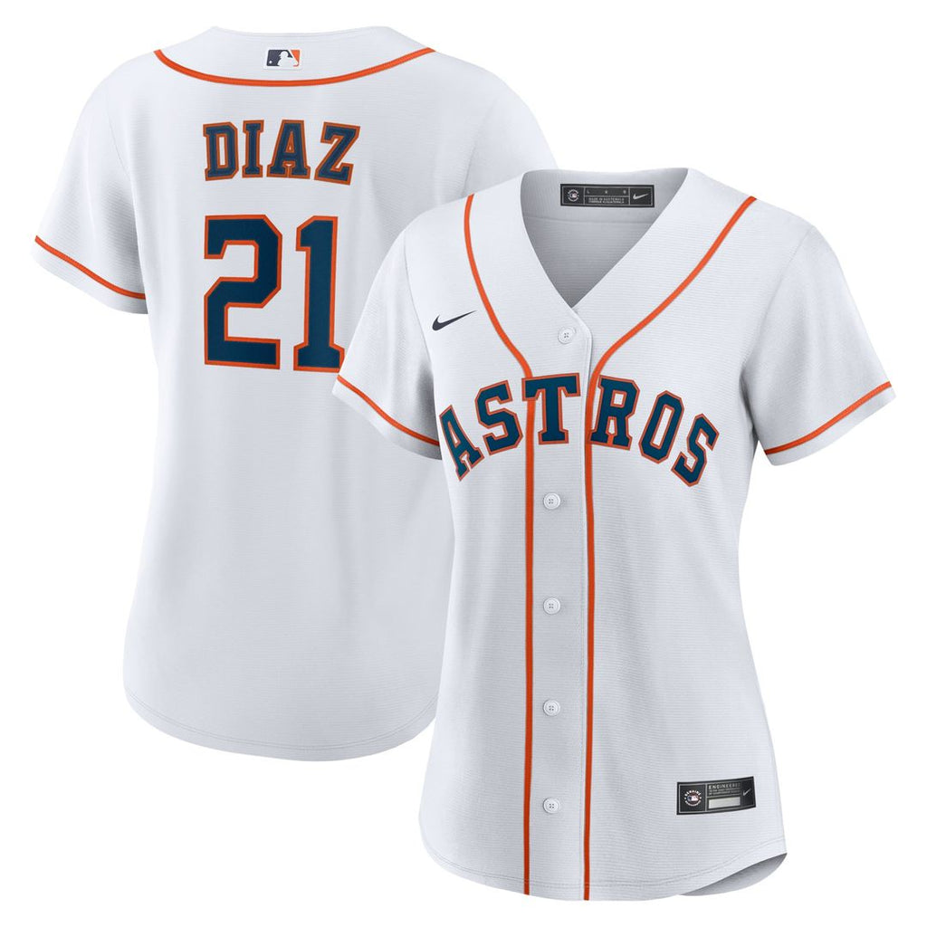 Houston Astros Yainer Diaz Women's Home Replica Jersey (White)